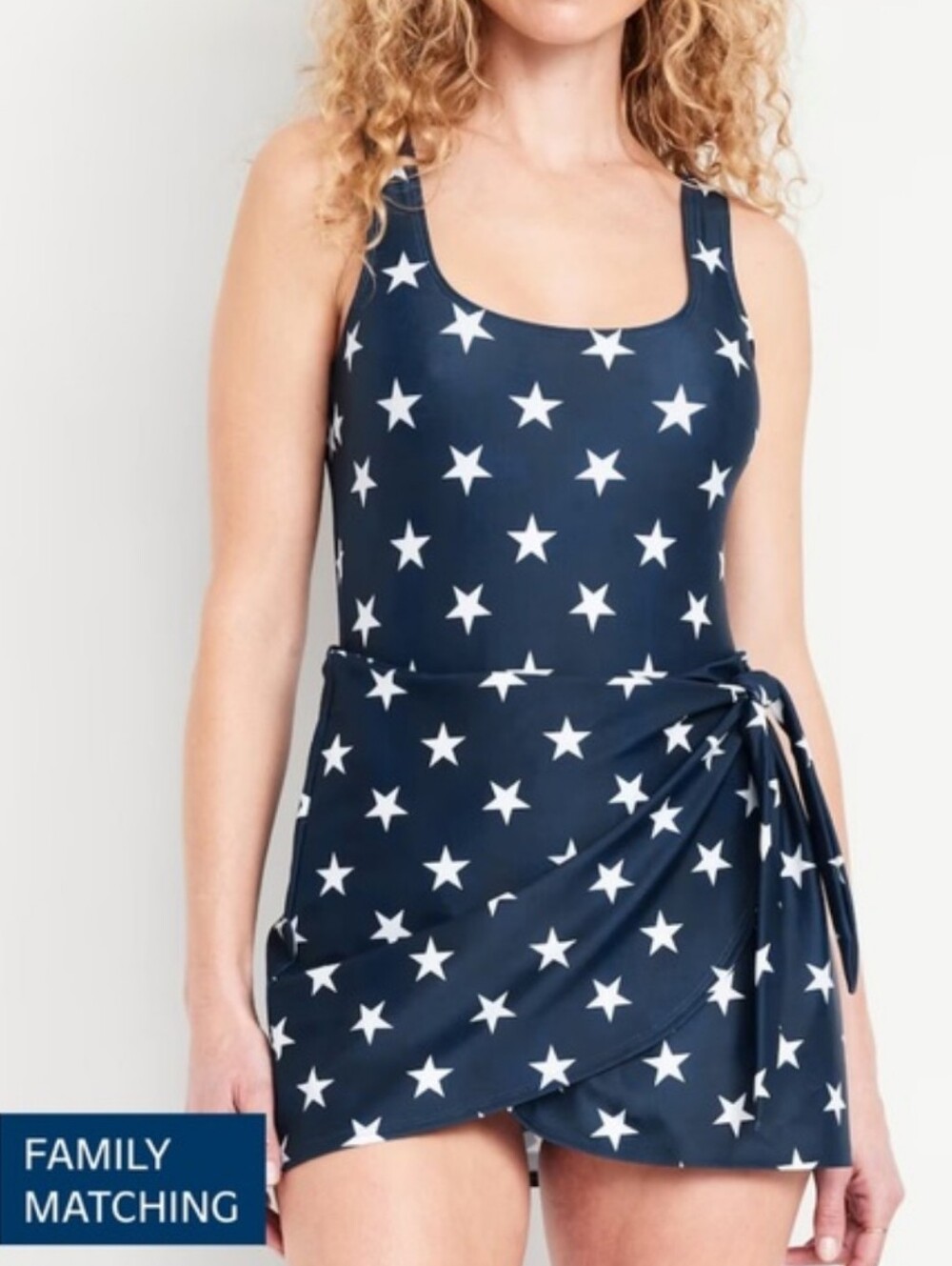 ⭐️ NWT Navy Swim Dress With Stars ⭐️